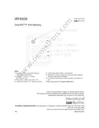 IRF6609TR1 Datasheet Page 10