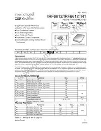 IRF6612TR1 Datasheet Cover