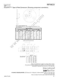 IRF6633TR1 Datasheet Page 9