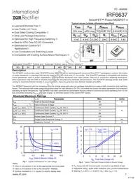 IRF6637TR1 Datasheet Cover