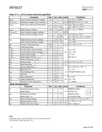 IRF6637TR1 Datasheet Page 2