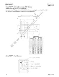 IRF6637TR1 Datasheet Page 8