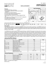 IRF6665TR1 Datasheet Cover