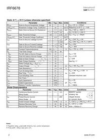 IRF6678TR1 Datasheet Page 2