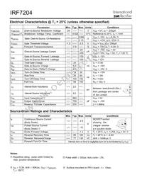 IRF7204 Datasheet Page 2