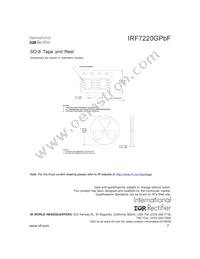 IRF7220GTRPBF Datasheet Page 7