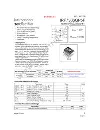IRF7306QTRPBF Datasheet Cover