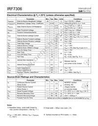 IRF7306TR Datasheet Page 2