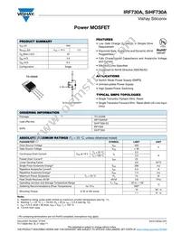 IRF730A Datasheet Cover