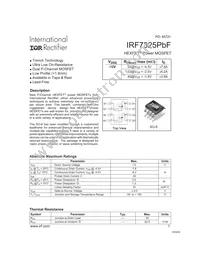 IRF7325PBF Datasheet Cover