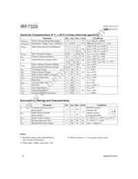 IRF7329TR Datasheet Page 2