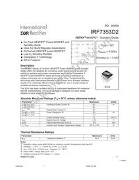 IRF7353D2 Datasheet Cover