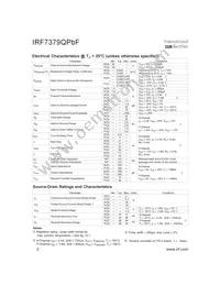 IRF7379QTRPBF Datasheet Page 2
