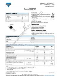 IRF740A Datasheet Cover
