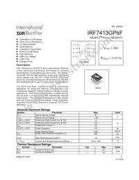 IRF7413GTRPBF Datasheet Cover