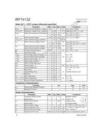IRF7413Z Datasheet Page 2