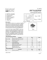 IRF7416GTRPBF Datasheet Cover