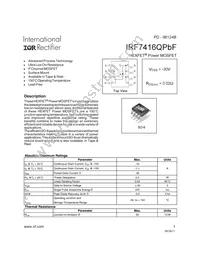 IRF7416QTRPBF Datasheet Cover