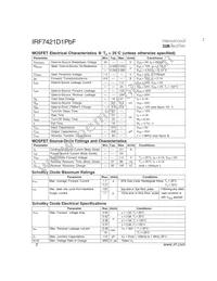 IRF7421D1PBF Datasheet Page 2
