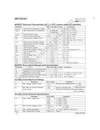 IRF7421D1TR Datasheet Page 2