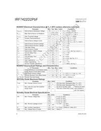 IRF7422D2PBF Datasheet Page 2