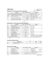 IRF7451TR Datasheet Page 2