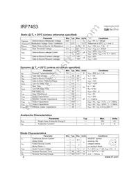 IRF7453TR Datasheet Page 2