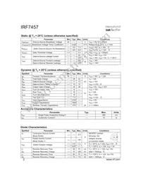 IRF7457TR Datasheet Page 2