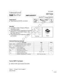 IRF7464TR Datasheet Cover