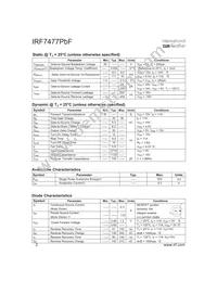 IRF7477PBF Datasheet Page 2