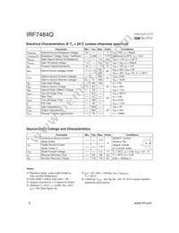 IRF7484Q Datasheet Page 2