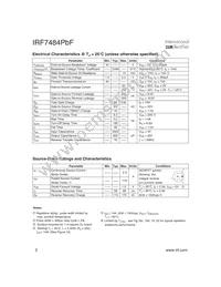 IRF7484TRPBF Datasheet Page 2