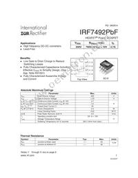 IRF7492TRPBF Datasheet Cover