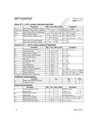 IRF7494TRPBF Datasheet Page 2