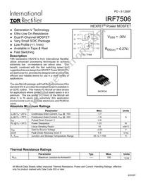 IRF7506TR Datasheet Cover