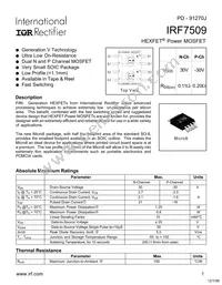 IRF7509TR Datasheet Cover