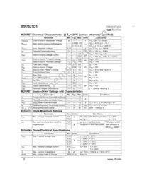 IRF7521D1TR Datasheet Page 2