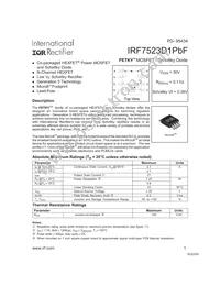 IRF7523D1TRPBF Datasheet Cover