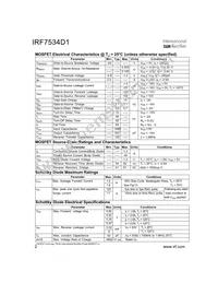 IRF7534D1TR Datasheet Page 2
