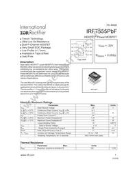 IRF7555TRPBF Datasheet Cover