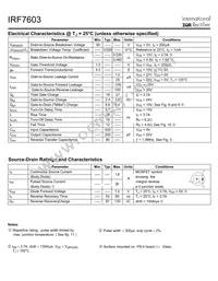 IRF7603TR Datasheet Page 2