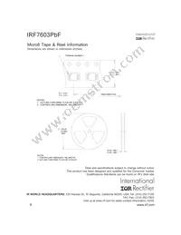 IRF7603TRPBF Datasheet Page 8