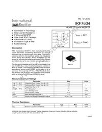 IRF7604TR Datasheet Cover