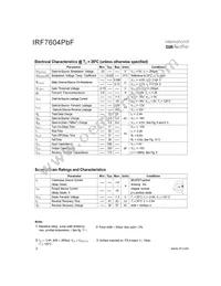 IRF7604TRPBF Datasheet Page 2