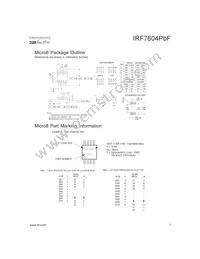 IRF7604TRPBF Datasheet Page 7