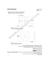 IRF7604TRPBF Datasheet Page 8