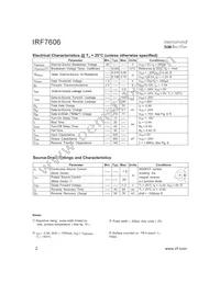 IRF7606TR Datasheet Page 2