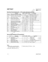 IRF7607 Datasheet Page 2