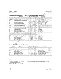IRF7700TRPBF Datasheet Page 2