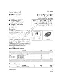 IRF7701GTRPBF Datasheet Cover